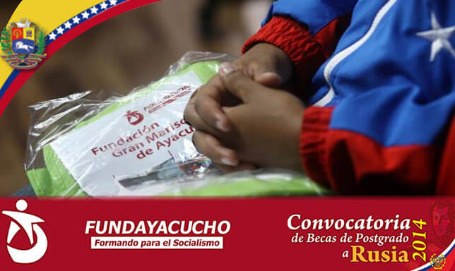 Fundayacucho inicia proceso de becas para postgrados en Rusia 2014