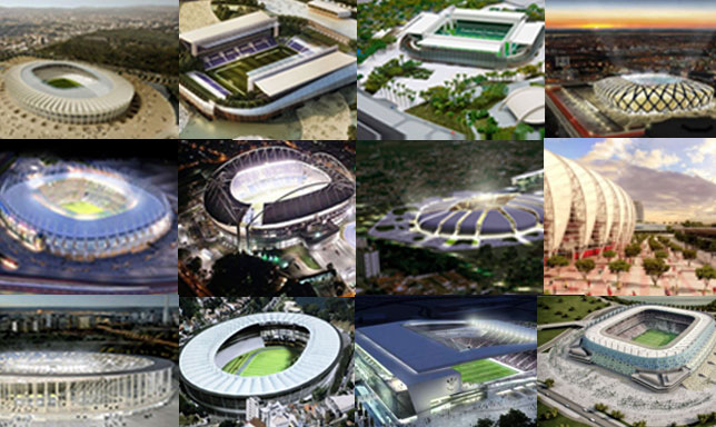Estadios del Mundial de Fútbol Brasil 2014